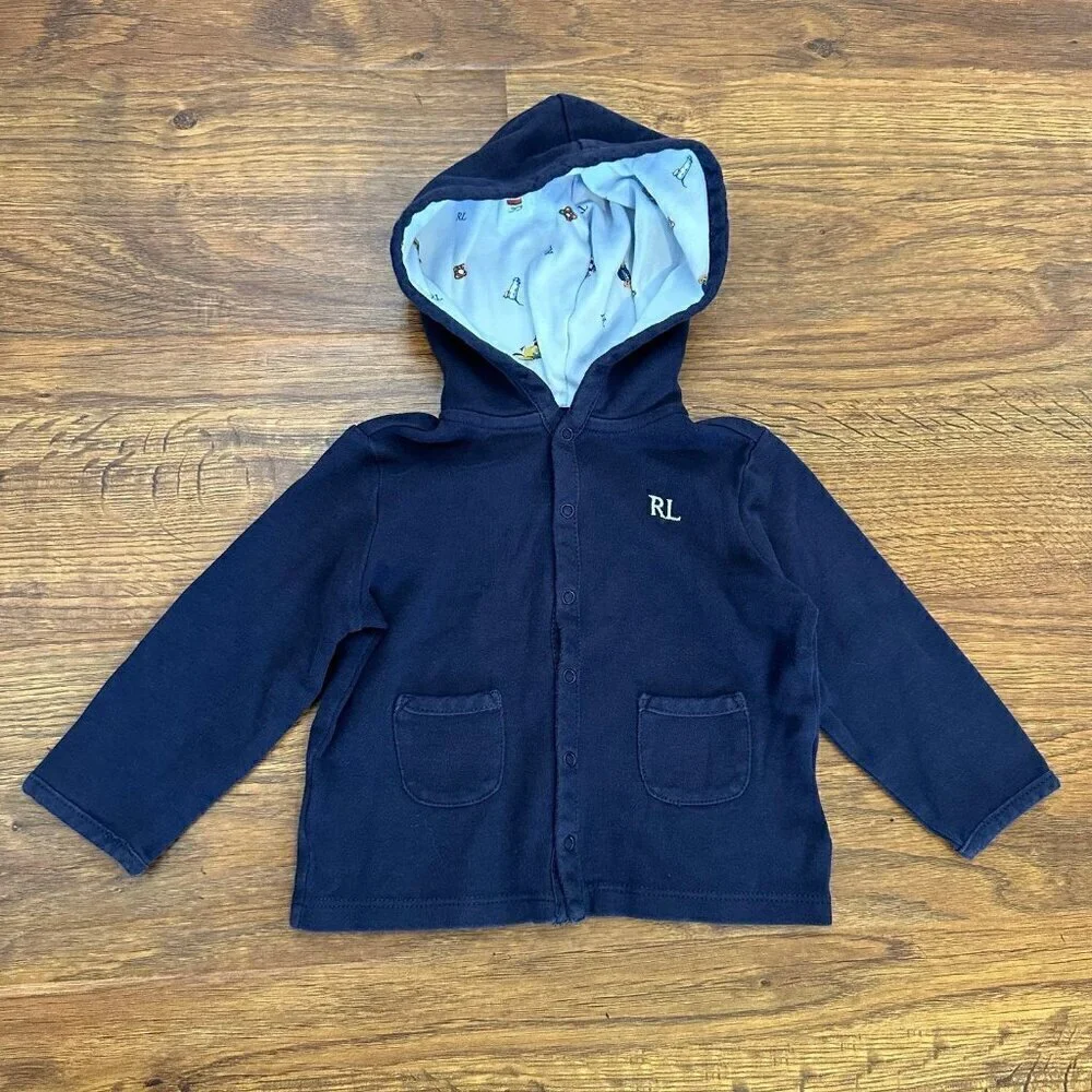 Ralph Lauren sweatshirt cardigan 9 mos